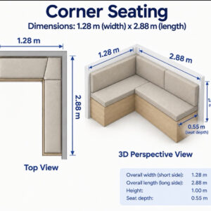 Bespoke corner booth seating